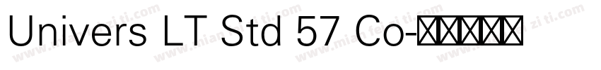 Univers LT Std 57 Co字体转换